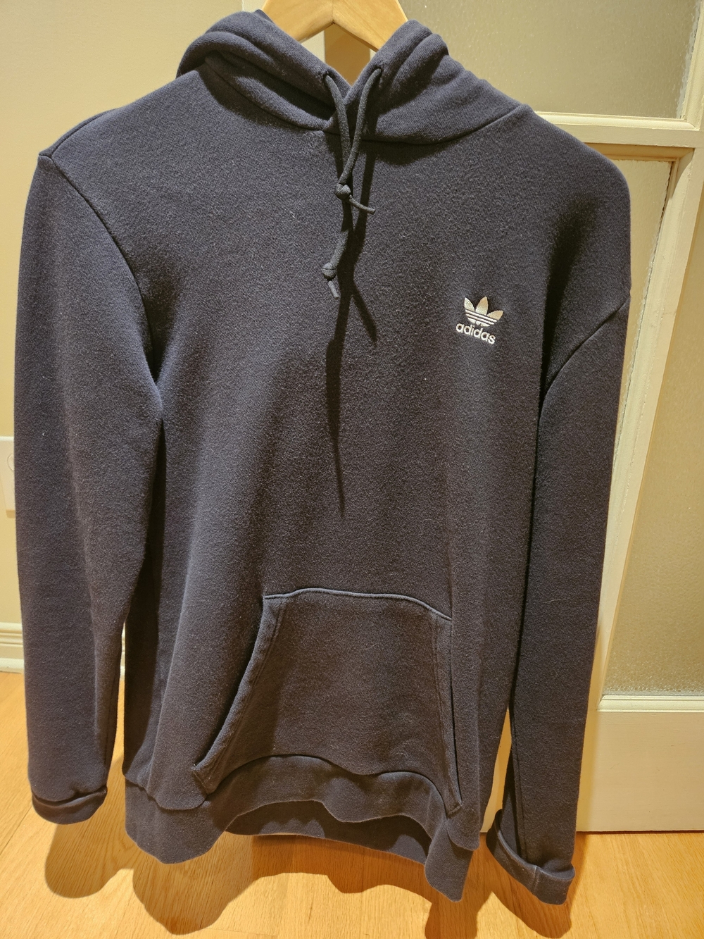 adidas Black Trefoil Pullover Hoodie